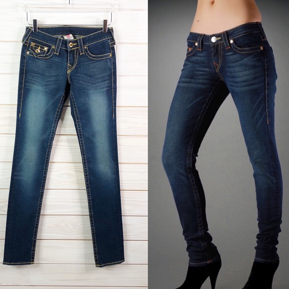 True Religion Jeans Slim Straight Leg Denim 25
